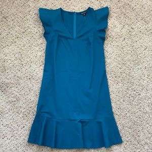 • J. Crew v-neck dress with ruffle sleeves •